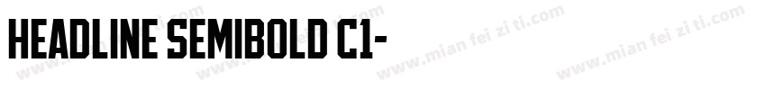 Headline SemiBold猫C1字体转换